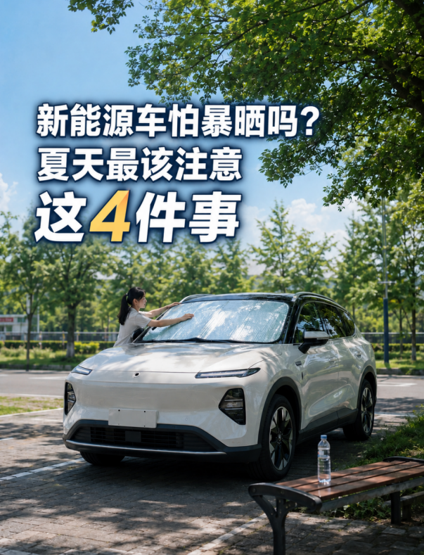 新能源车夏天到底怕不怕晒？真正该注意的，不是停车那几个小时